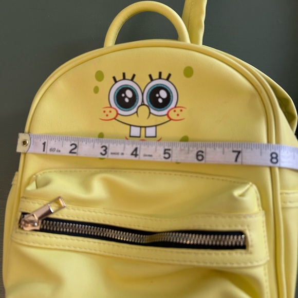 Spongebob SquarePants Mini Backpack Purse Yellow - Picture 8 of 11